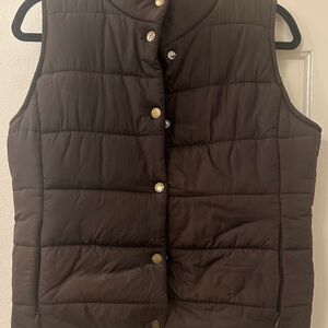 Daisy Fuentes Dark Brown Puffer Vest
